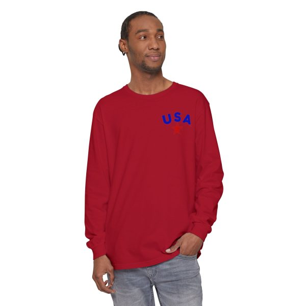 Garment-Dyed Long Sleeve Tee - Cozy, Stylish,  Eco-Friendly Shirt for All Occasions, Perfect for Fall, Casual Wear, Gifts - Image 43