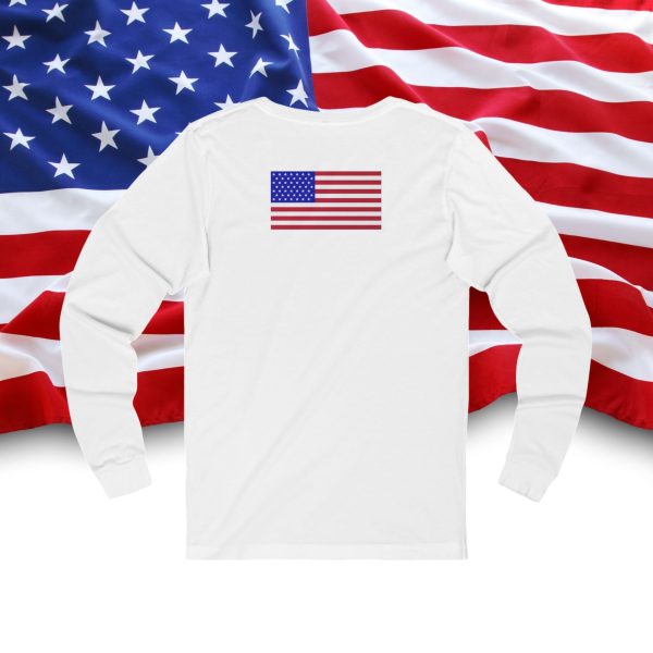Patriotic Long Sleeve Tee, USA Graphic Tee for Independence Day, Casual Wear, Gift for Veterans, Unisex T-Shirt, Fourth of July [...] - Image 4
