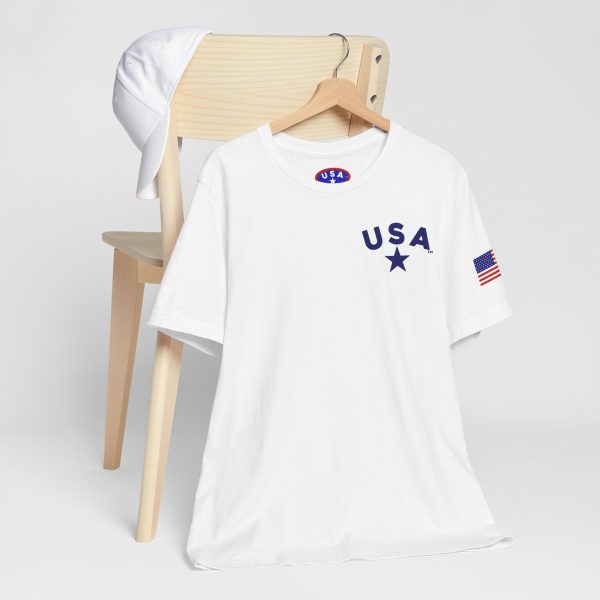 USA Stars Unisex Jersey Tee - Casual Americana T-Shirt - Image 10