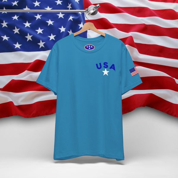 USA Stars Unisex Jersey Tee - Casual Americana T-Shirt - Image 44