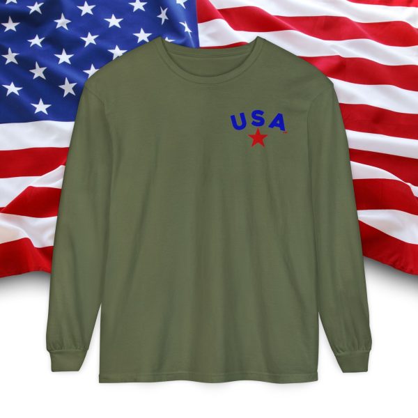 Garment-Dyed Long Sleeve Tee - Cozy, Stylish,  Eco-Friendly Shirt for All Occasions, Perfect for Fall, Casual Wear, Gifts - Image 21