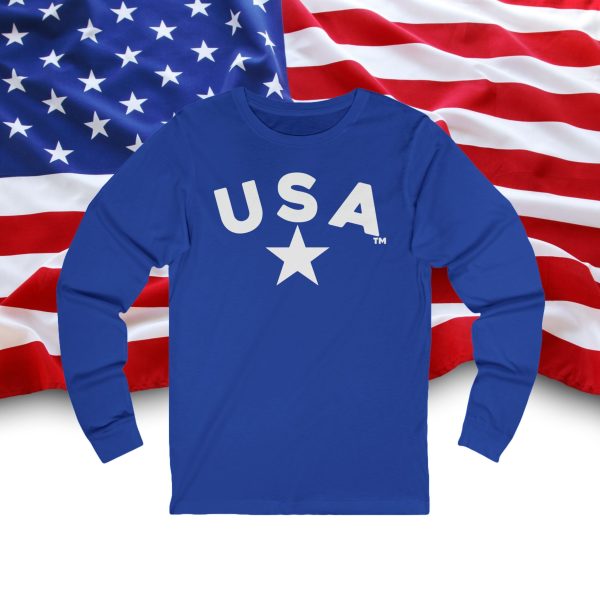 Patriotic  Long Sleeve Tee, USA Flag Shirt, Independence Day Outfits, Fourth of July Apparel, Unisex Graphic Tee, Casual American Style - Image 11