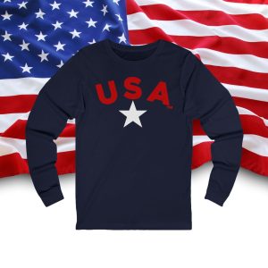 Patriotic Long Sleeve Tee, USA Graphic Tee for Independence Day, Casual Wear, Gift for Veterans, Unisex T-Shirt, Fourth of July [...]