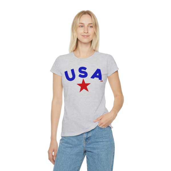USA Iconic Women's T-Shirt - Casual Comfort for Proud Americans - Image 7