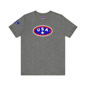 USA Pride Unisex Jersey Tee, American Flag  T-Shirt, Casual  Summer Top, 4th of July Apparel, Gift for Patriot, Everyday Wear