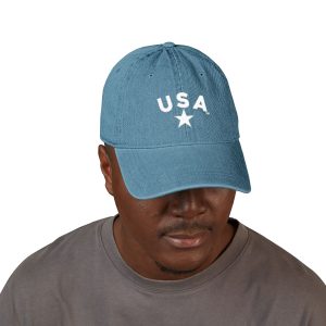 USA Embroidered  Denim Hat - Classic Casual Style