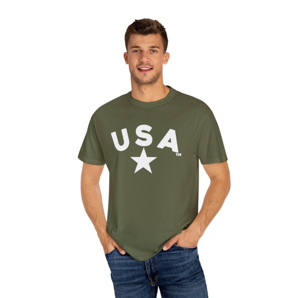 USA Star Unisex Garment-Dyed T-Shirt, Casual Tee, Summer Wear, Patriotic Apparel, Independence Day Gift - Image 34