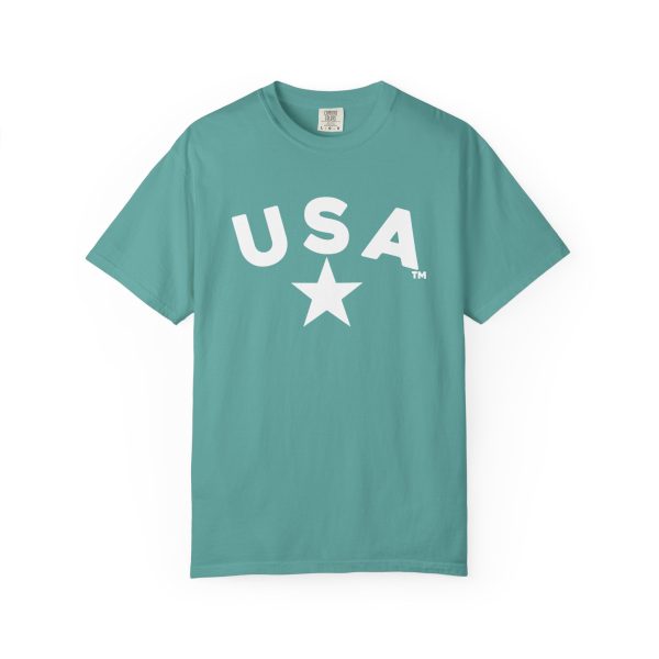 USA Star Unisex Garment-Dyed T-Shirt, Casual Tee, Summer Wear, Patriotic Apparel, Independence Day Gift - Image 37