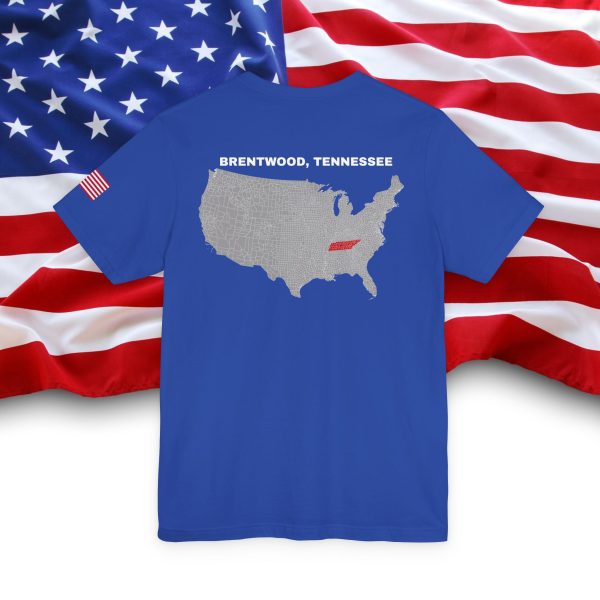 U S A- ANY CITY/STATE PERSONALIZED /USA MAP BACK – USA Pride, email us city /state -select color , State Map Design - Image 4