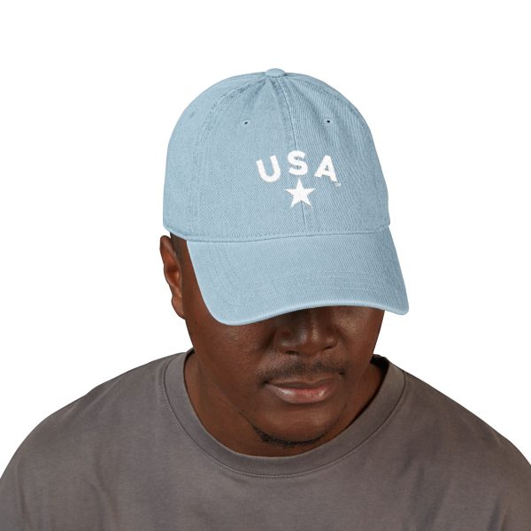 USA Embroidered  Denim Hat - Classic Casual Style - Image 11