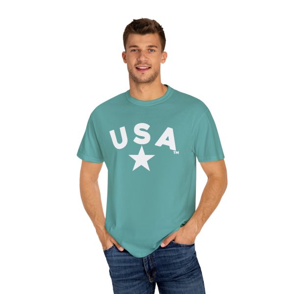 USA Star Unisex Garment-Dyed T-Shirt, Casual Tee, Summer Wear, Patriotic Apparel, Independence Day Gift - Image 40