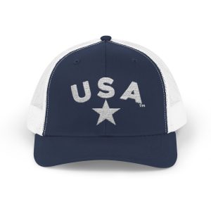 Red USA Snapback Trucker Cap, Patriotic Hat, Independence Day, Summer Festivals,  Casual Style, Outdoor Events, Gift for Him