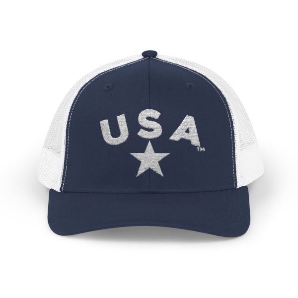Red USA Snapback Trucker Cap, Patriotic Hat, Independence Day, Summer Festivals,  Casual Style, Outdoor Events, Gift for Him