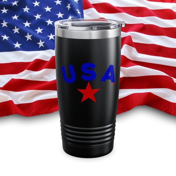 Patriotic Insulated Tumbler for Hot/Cold Drinks, USA Travel Mug, Stainless Steel Cup, 4th of July Gift, Outdoor Adventure Gear - Image 8
