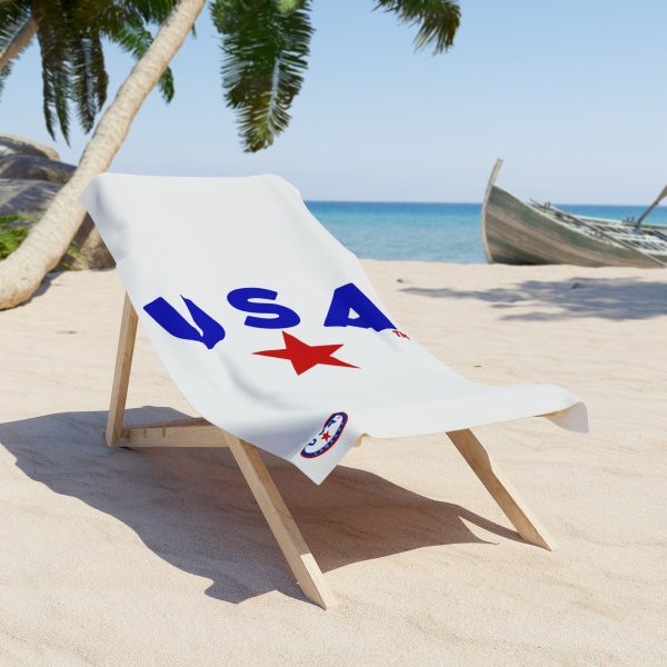 Patriotic Beach Towel - Fun USA Star Design, Summer Essential, Pool Day, Americana Decor, Beach Lover Gift - Image 4