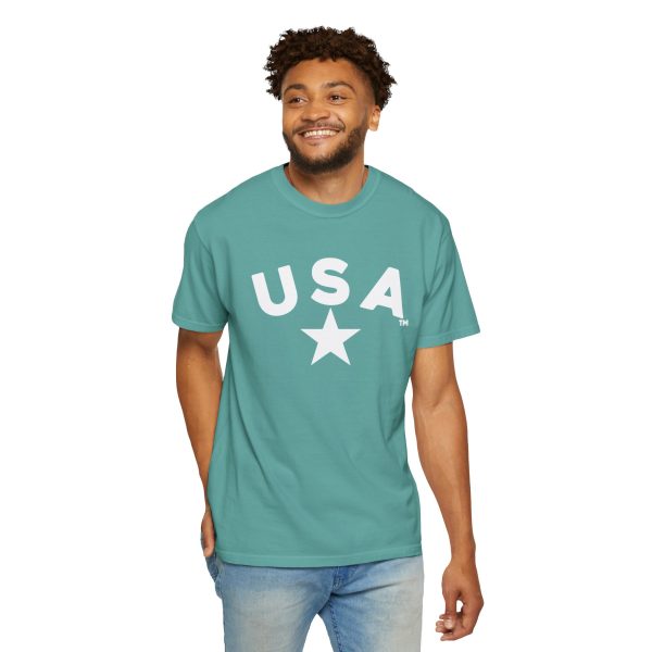USA Star Unisex Garment-Dyed T-Shirt, Casual Tee, Summer Wear, Patriotic Apparel, Independence Day Gift - Image 42