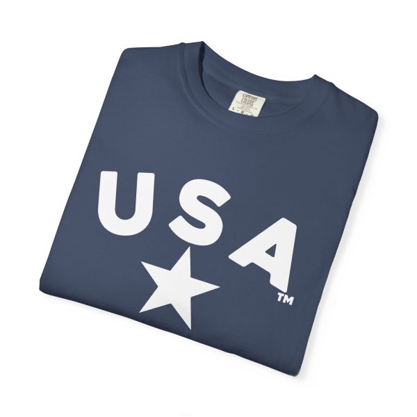 USA Star Unisex Garment-Dyed T-Shirt, Casual Tee, Summer Wear, Patriotic Apparel, Independence Day Gift - Image 4