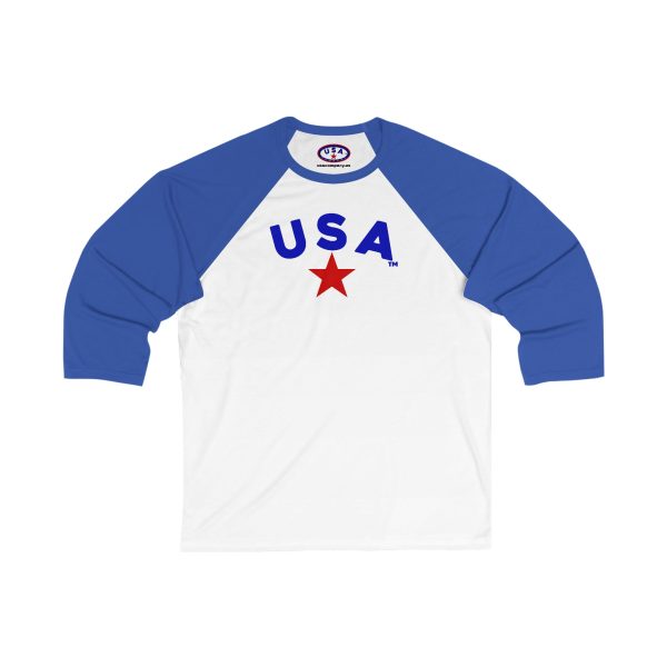USA Unisex 3/4 Sleeve Baseball Tee, Patriotic Shirt, Casual Wear, Sports Apparel, Gift for Holidays, Summer Outing - Image 7