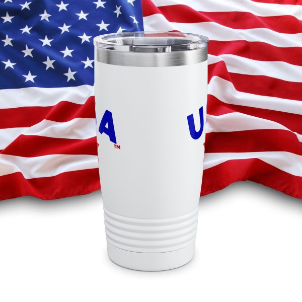 Patriotic Insulated Tumbler for Hot/Cold Drinks, USA Travel Mug, Stainless Steel Cup, 4th of July Gift, Outdoor Adventure Gear - Image 3