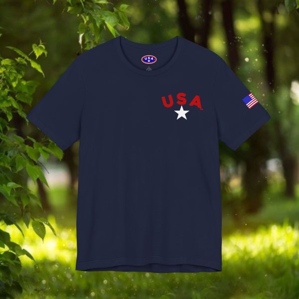 USA Stars Unisex Jersey Tee - Casual Americana T-Shirt - Image 66
