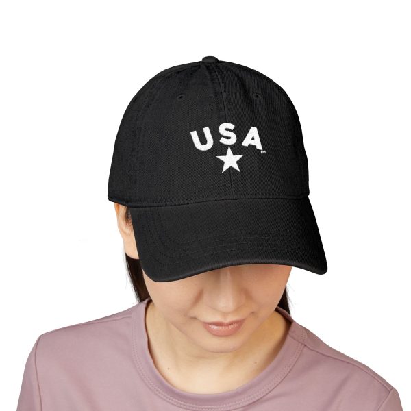 USA Embroidered  Denim Hat - Classic Casual Style - Image 8