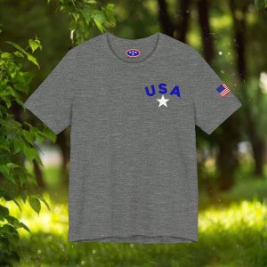 USA Stars Unisex Jersey Tee - Casual Americana T-Shirt