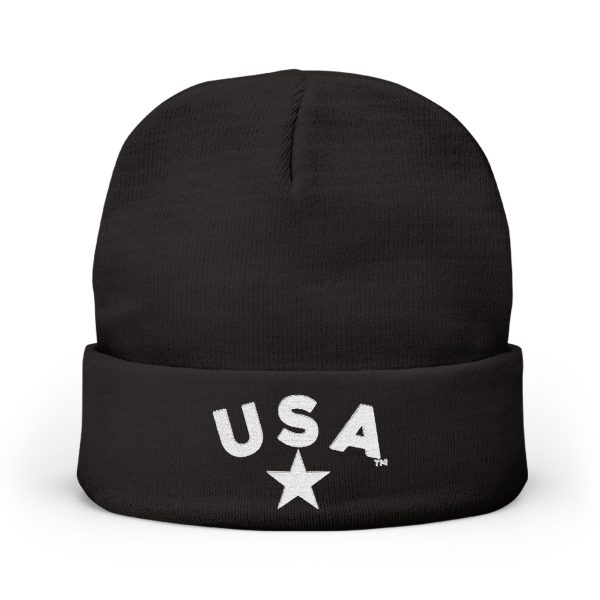 U S A Knit Beanie (Embroidery) - Image 5