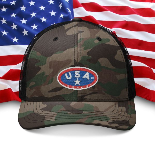 Camouflage Trucker Hat - USA Embroidered Cap, Outdoor Hat, Fishing Accessory, Military Style Gift, Summer Headwear - Image 5