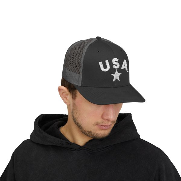 Red USA Snapback Trucker Cap, Patriotic Hat, Independence Day, Summer Festivals,  Casual Style, Outdoor Events, Gift for Him - Image 15
