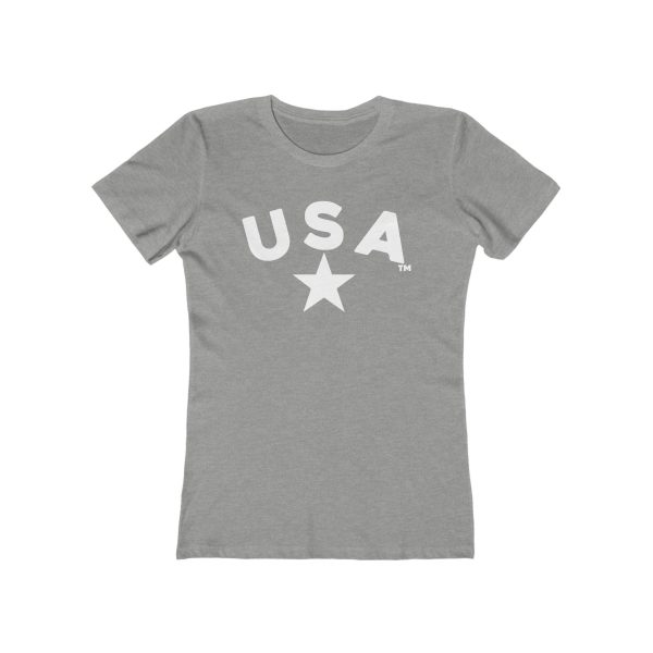 U S A NEXT LEVEL Womens Boyfriend Tee - Casual Style - Image 7
