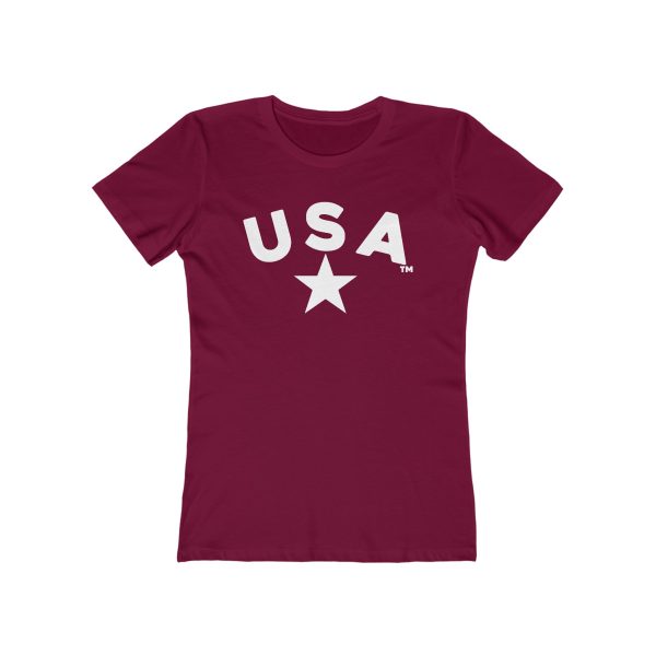 U S A NEXT LEVEL Womens Boyfriend Tee - Casual Style - Image 25