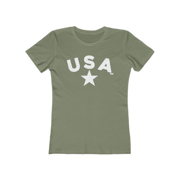 U S A NEXT LEVEL Womens Boyfriend Tee - Casual Style - Image 11