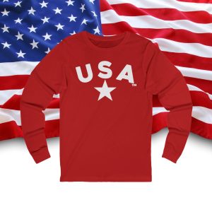 Patriotic  Long Sleeve Tee, USA Flag Shirt, Independence Day Outfits, Fourth of July Apparel, Unisex Graphic Tee, Casual American Style