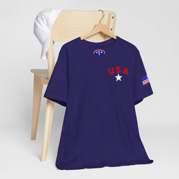 USA Stars Unisex Jersey Tee - Casual Americana T-Shirt - Image 65