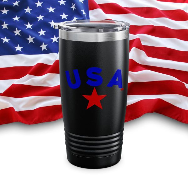 Patriotic Insulated Tumbler for Hot/Cold Drinks, USA Travel Mug, Stainless Steel Cup, 4th of July Gift, Outdoor Adventure Gear - Image 6