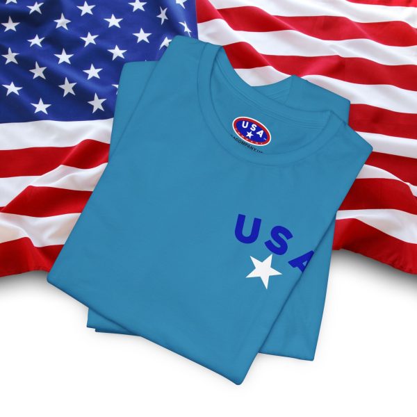 USA Stars Unisex Jersey Tee - Casual Americana T-Shirt - Image 43