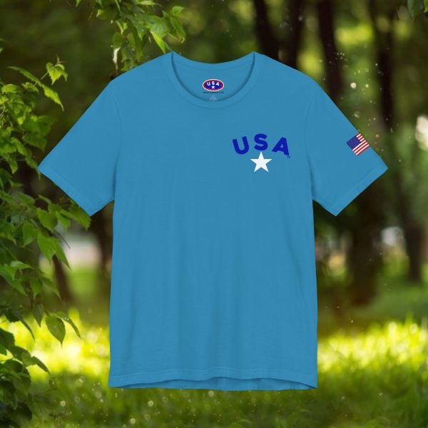 USA Stars Unisex Jersey Tee - Casual Americana T-Shirt - Image 41