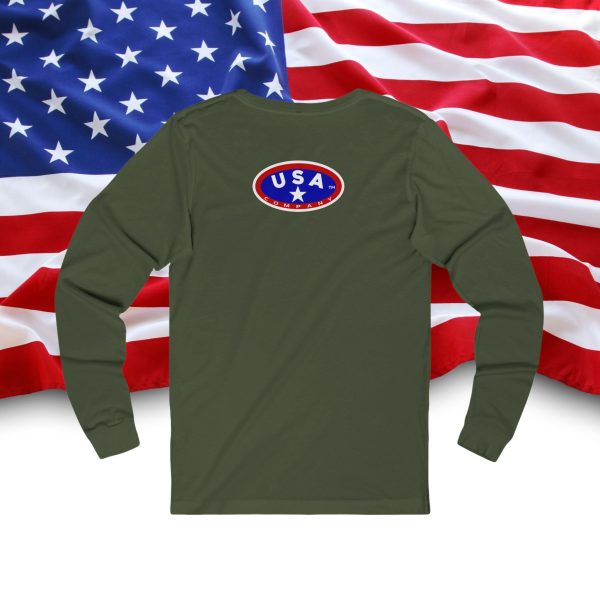 Patriotic  Long Sleeve Tee, USA Flag Shirt, Independence Day Outfits, Fourth of July Apparel, Unisex Graphic Tee, Casual American Style - Image 6