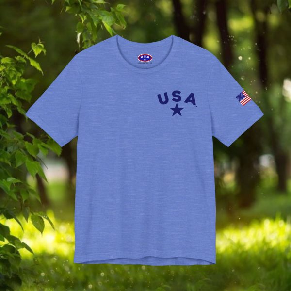USA Stars Unisex Jersey Tee - Casual Americana T-Shirt - Image 51