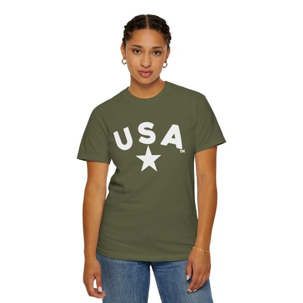 USA Star Unisex Garment-Dyed T-Shirt, Casual Tee, Summer Wear, Patriotic Apparel, Independence Day Gift - Image 35