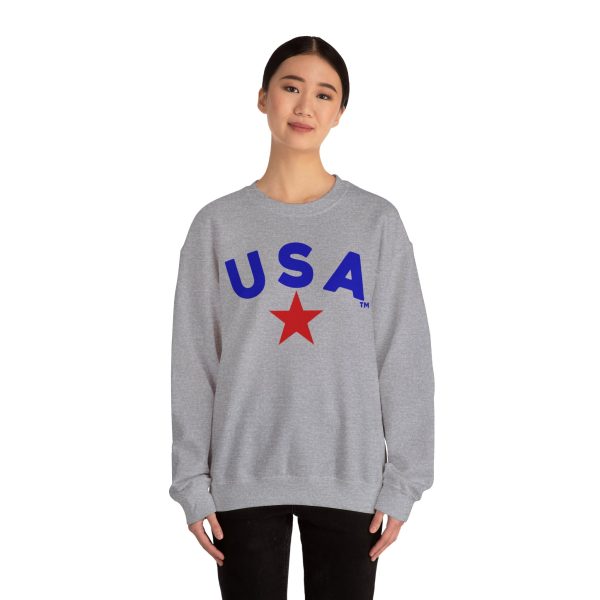 USA Graphic Crewneck Sweatshirt - Unisex Heavy Blend™ - Perfect for Patriotic Celebrations - Image 12