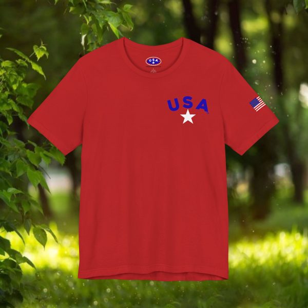USA Stars Unisex Jersey Tee - Casual Americana T-Shirt - Image 71