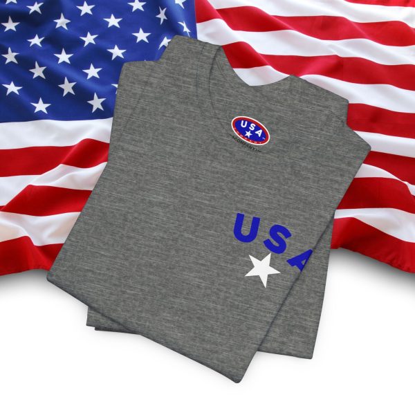 USA Stars Unisex Jersey Tee - Casual Americana T-Shirt - Image 3