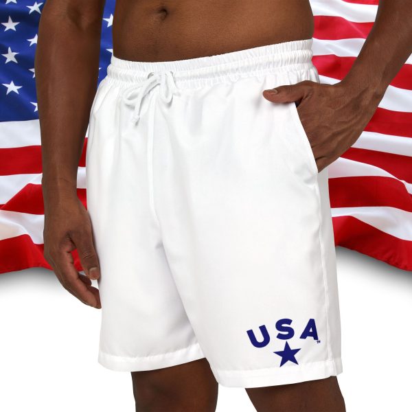 USA Graphic Unisex Swim Shorts, Beachwear, Summer Essentials, Vacation Shorts, Swimming Trunks, Casual Swimwear - Image 3