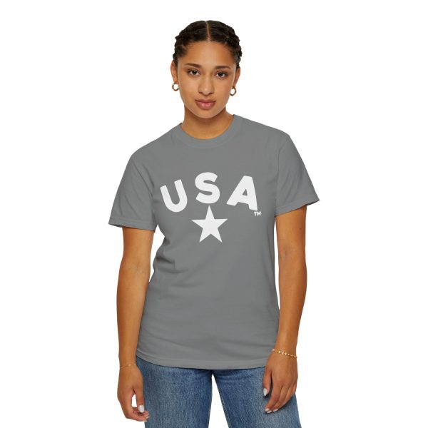 USA Star Unisex Garment-Dyed T-Shirt, Casual Tee, Summer Wear, Patriotic Apparel, Independence Day Gift - Image 29