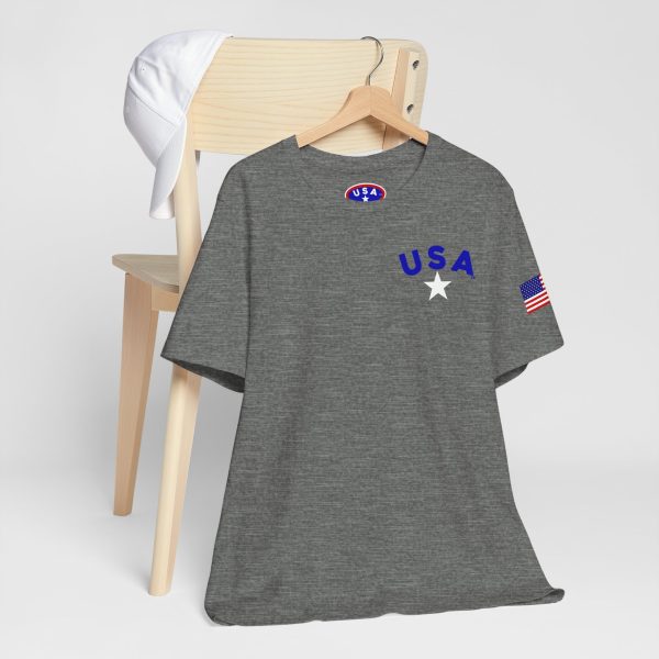 USA Stars Unisex Jersey Tee - Casual Americana T-Shirt - Image 5