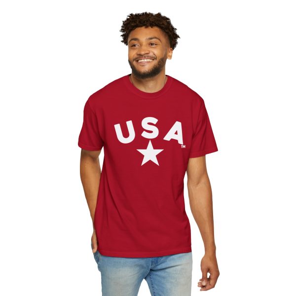 USA Star Unisex Garment-Dyed T-Shirt, Casual Tee, Summer Wear, Patriotic Apparel, Independence Day Gift - Image 48