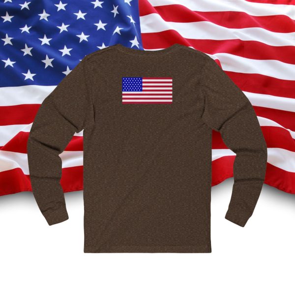 Patriotic Long Sleeve Tee, USA Graphic Tee for Independence Day, Casual Wear, Gift for Veterans, Unisex T-Shirt, Fourth of July [...] - Image 6