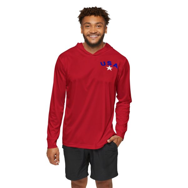 Men's USA Stars Sports Warmup Hoodie - Lightweight Athletic Pullover - Image 3