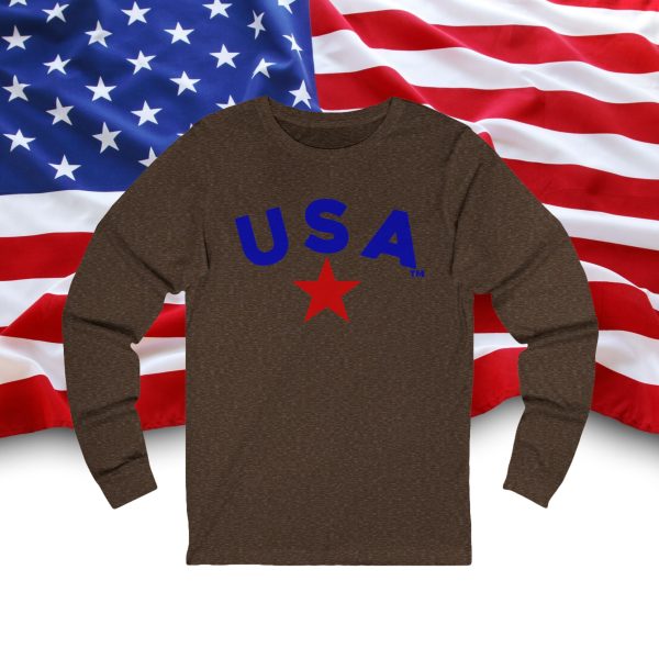 Patriotic Long Sleeve Tee, USA Graphic Tee for Independence Day, Casual Wear, Gift for Veterans, Unisex T-Shirt, Fourth of July [...] - Image 5